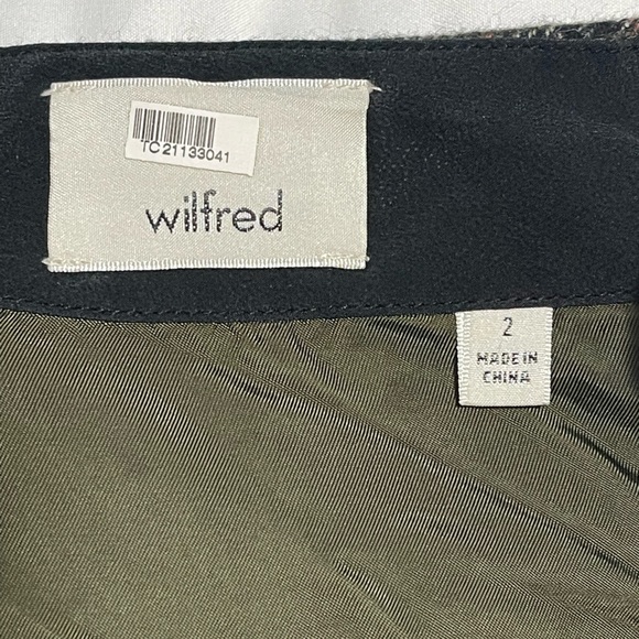 Aritzia | Wilfred Wool & Cashmere Blend New Classic Check Mini Skirt Size 2 - Picture 8 of 9